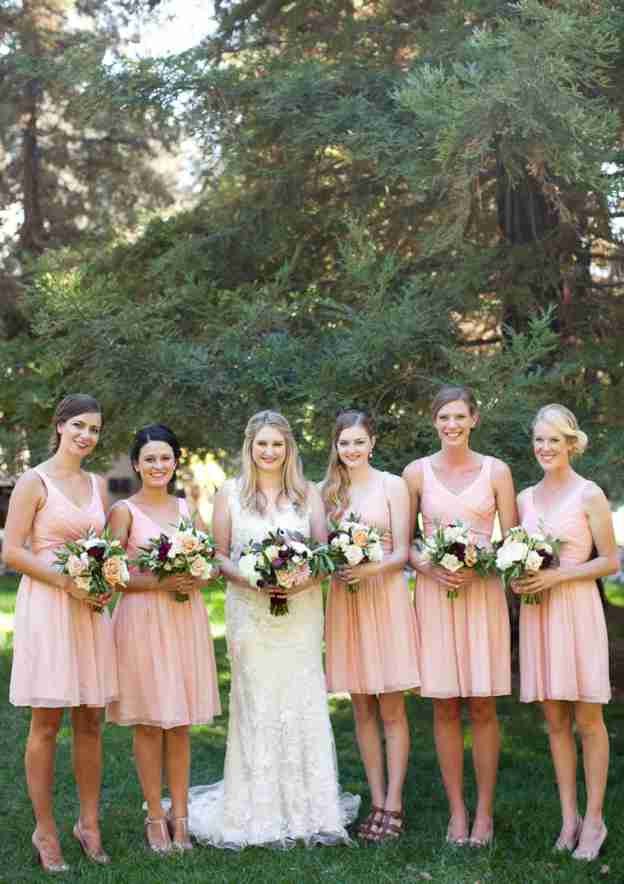 Short/Mini Chiffon Bridesmaid Dress, A-Line/Princess Cut, V-Neck, Sleeveless, With Pleated BM bride