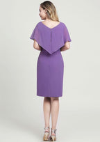 Knee-Length Chiffon Mother of the Bride Dress with Ruffles, Sleeveless V Neck A-line BM bride