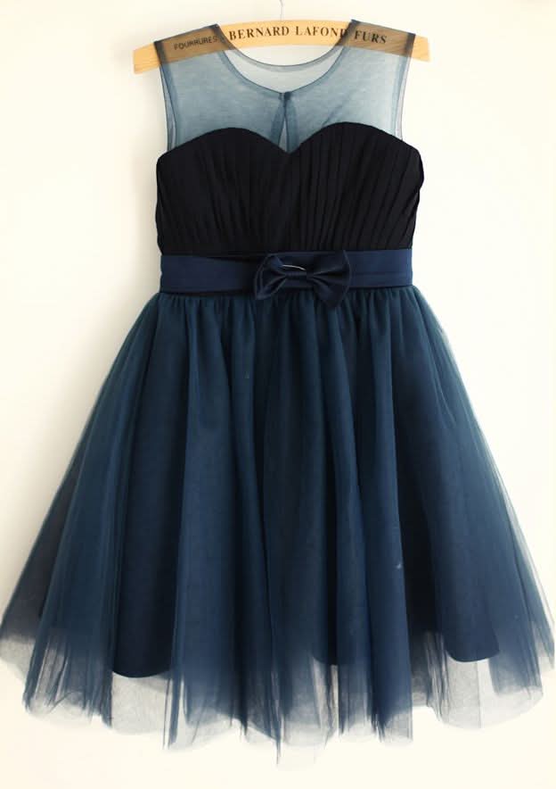 Tea-Length Lace Tulle A-line/Princess Scoop Neck Flower Girl Dress BM bride