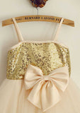 Knee-Length Chiffon Lace Dress with Pleated Elegance - A-line/Princess Scoop Neck Flower Girl Dress BM bride