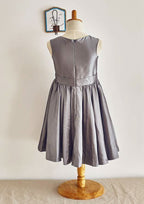 Knee-Length Lace Tulle Flower Girl Dress with Appliqued Ruffles - A-line/Princess Scoop Neck BM bride