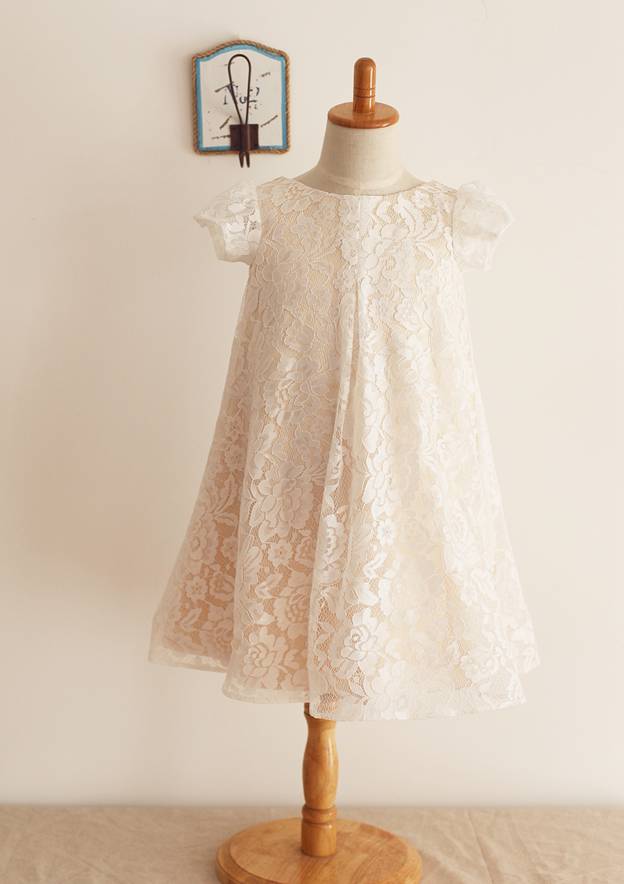 Knee-Length Tulle Sequined Flower Girl Dress with Elegant Sashes - A-line/Princess Scoop Neck BM bride