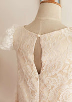 Knee-Length Tulle Sequined Flower Girl Dress with Elegant Sashes - A-line/Princess Scoop Neck BM bride