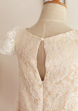 Knee-Length Tulle Sequined Flower Girl Dress with Elegant Sashes - A-line/Princess Scoop Neck BM bride