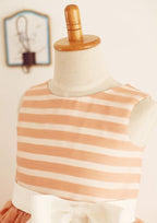 Tea-Length Organza Flower Girl Dress with Chic Sashes - A-line/Princess Scoop Neck BM bride