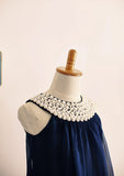 Knee-Length Lace Flower Girl Dress with Chic Bowknot Sashes - A-line/Princess Scoop Neck BM bride