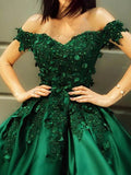 Elegant A-Line Off-The-Shoulder Sleeveless Satin Mini Homecoming Dress With Appliqued Lace BM bride