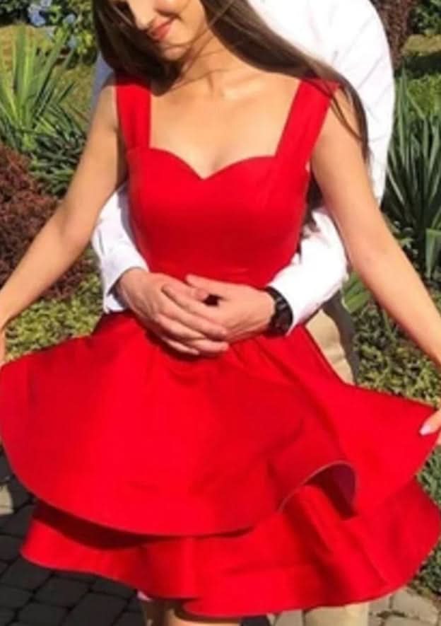 Timeless A-Line Off-The-Shoulder Sleeveless Satin Mini Homecoming Dress BM bride