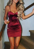 Sheath Sweetheart Neckline Mini Silk-Like Satin Homecoming Dress - Luxurious Party Gown BM bride