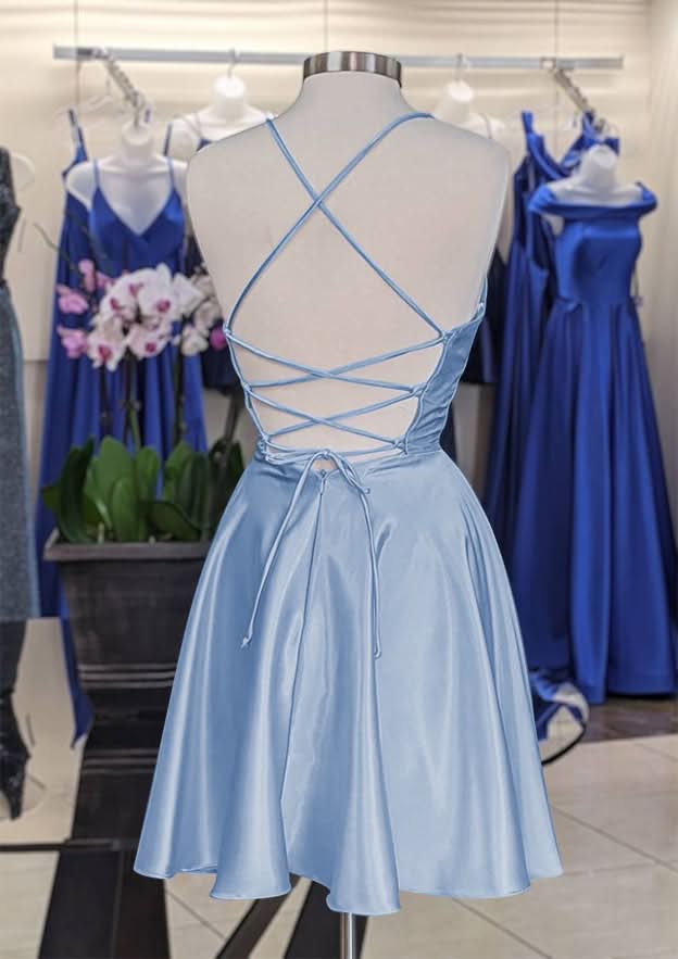 Knee-Length Stretch Crepe Sheath Dress With Off-The-Shoulder Short Sleeves & Split - Homecoming Grace BM bride
