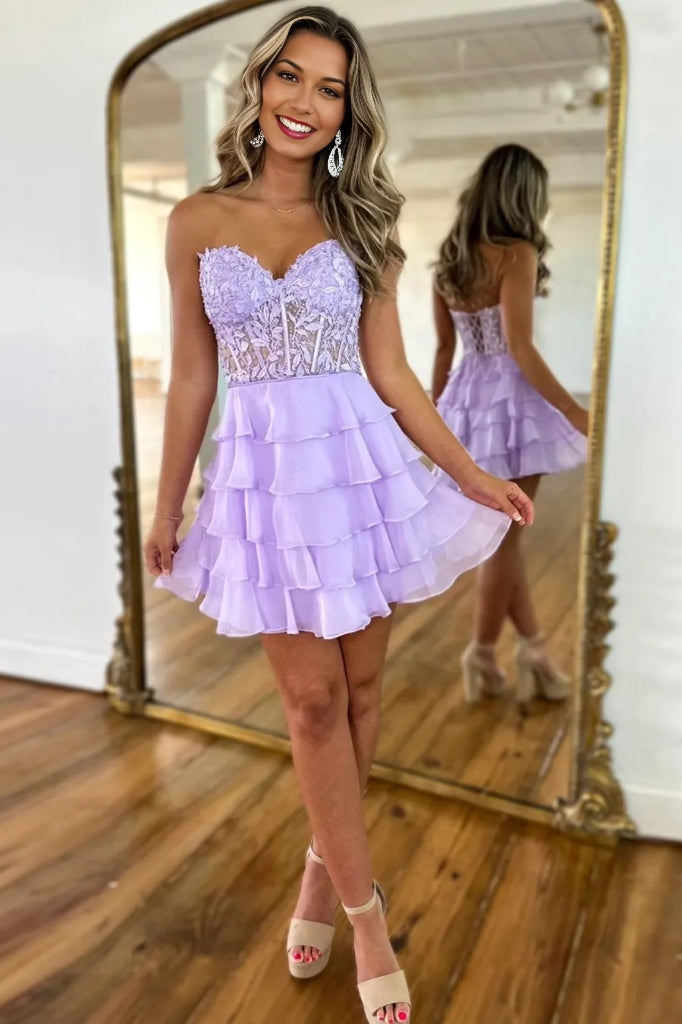 Elegant V-Neck Feathered Sequins Sheath Homecoming Dress BM bride