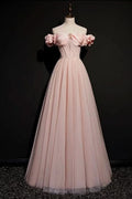 Sweet Pink Sleeveless Sweetheart Evening Ball Gown BM bride