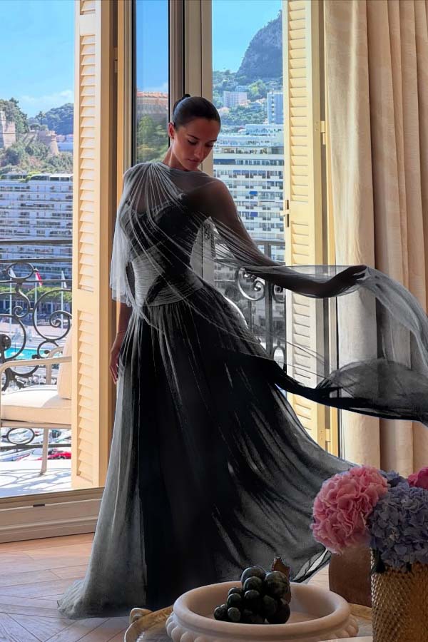 Strapless Sleeveless Long A Line Prom Dress With Pleated Tulle BMBRIDE