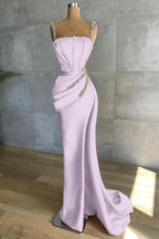 Straps Mermaid Appliques Bead Prom Dress BM bride