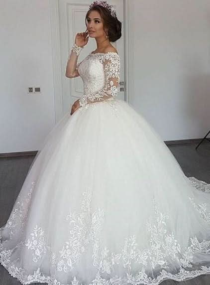 V-neck Spaghetti Straps Backless A-line Wedding Dress Beautiful With Ruffles Tulle BM bride