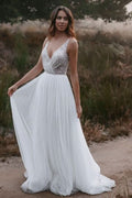 Sleeveless Bateau Long Mermaid Wedding Dress With Appliques Lace BM bride