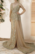 Beach Spaghetti-Strap Boho Sleeveless Long Prom Dress with Appliques BM bride