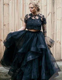 Long Mermaid Off-the-shoulder Lace Wedding Dress BM bride