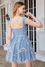 Champagne Cute A Line Sweetheart Short Homecoming Dress