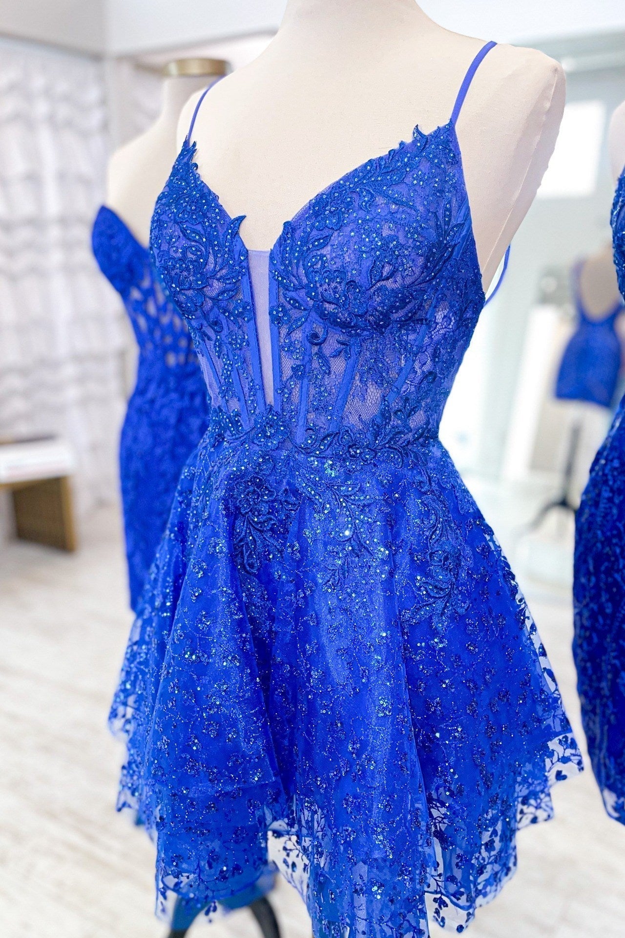 Elegant One Shoulder Sleeveless Sequined Fitted Homecoming Dress BM bride