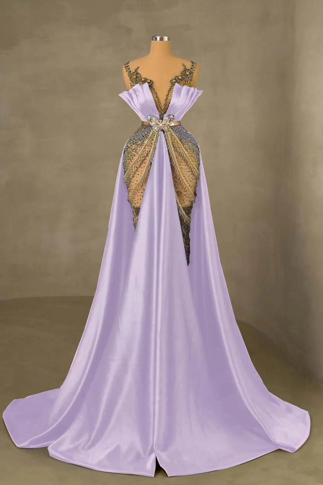 Heavy Emerald Green Straps Mermaid Prom Dress With Sleeveless Long