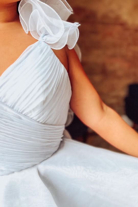 Nerissa |A Line Organza V Neck Homecoming Dress BM bride