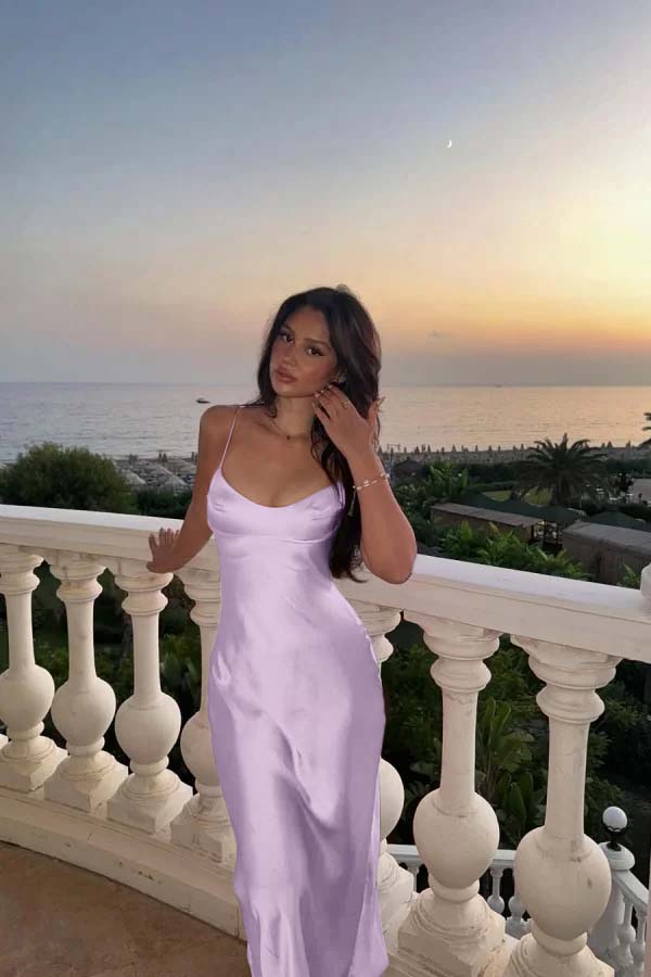 Spaghetti Strap Sleeveless Long Mermaid Prom Dress With Pleated BMBRIDE