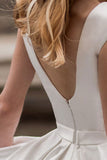 Cap Sleeve Wedding Dress with Pockets BM bride