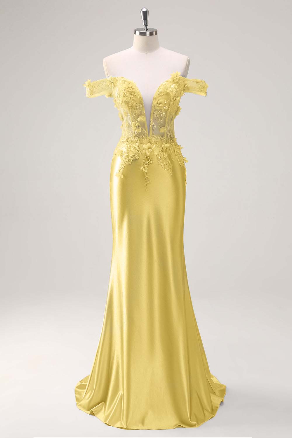 Strapless Sleeveless Long Mermaid Prom Dress With Appliques Pleated BMBRIDE