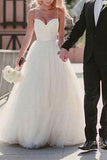 Spaghetti Strap Tulle Wedding Dress BM bride