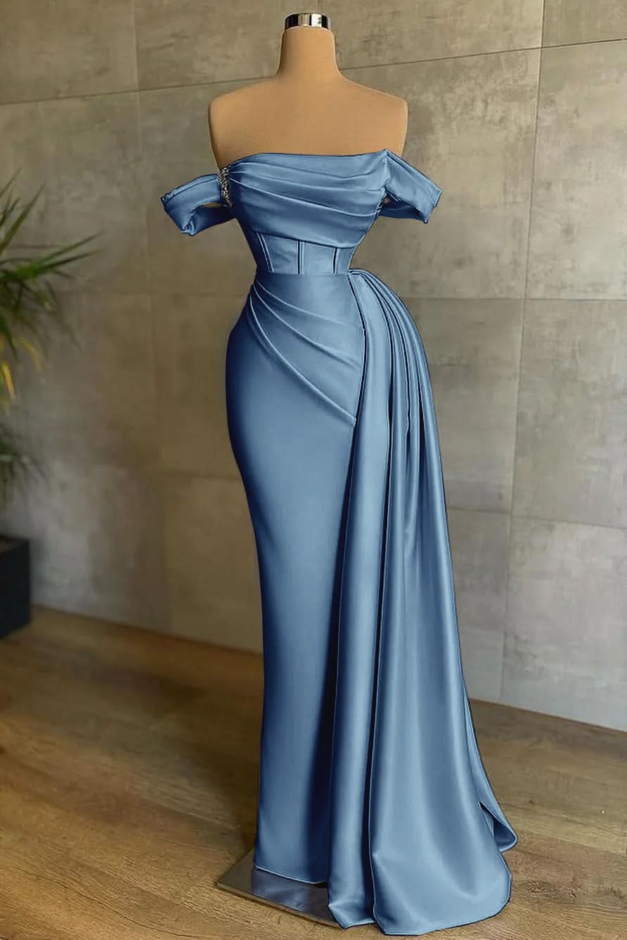 Beautiful White Pleated Bateau Sleeveless Prom Dress BM bride