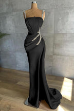 Straps Mermaid Appliques Bead Prom Dress BM bride