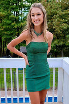 Tight Yellow Open Back Sequins Homecoming Dress Bmbride