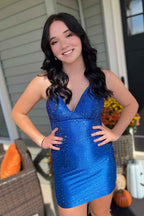 Sparkly Golden Beaded Tight Short Homecoming Dress Bmbride