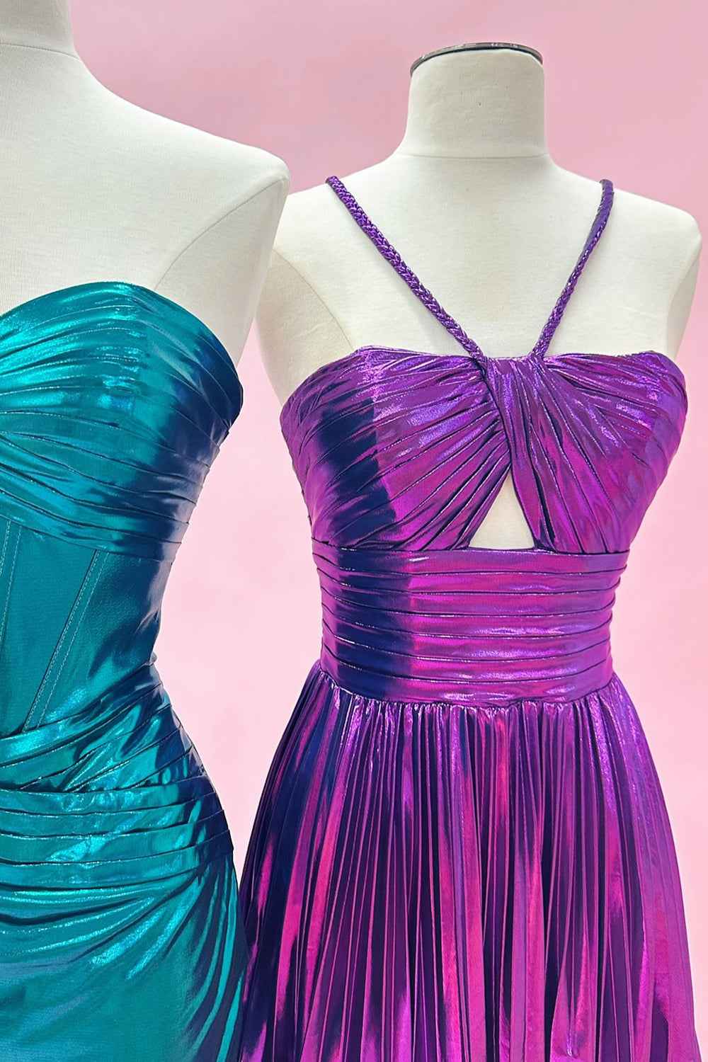 Dark Purple A Line Halter Short Homecoming Dress Bmbride