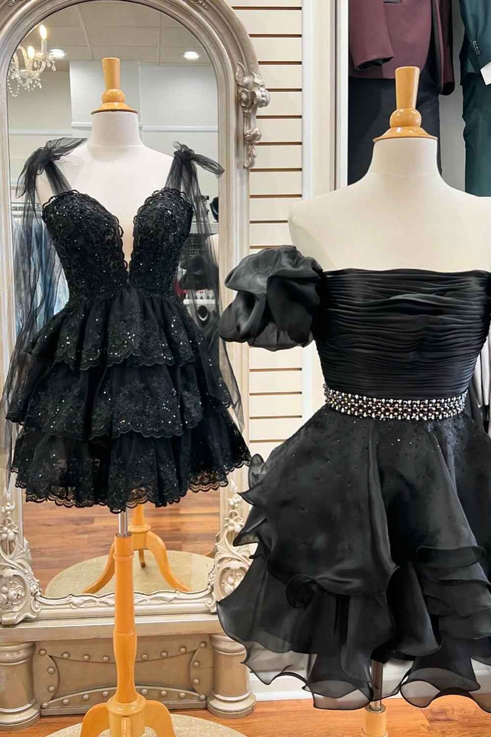 Sparkly Blue Sequins A Line Short Homecoming Dress Bmbride