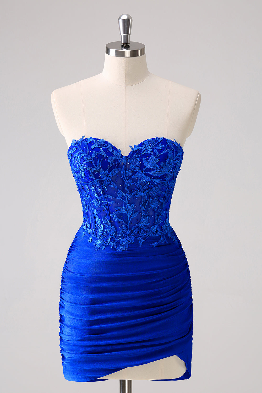 Fuchsia Sweetheart Tight Corset Homecoming Dress with Beading BMBRIDE