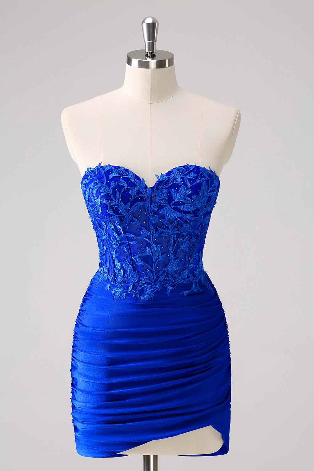 Fuchsia Sweetheart Tight Corset Homecoming Dress with Beading
