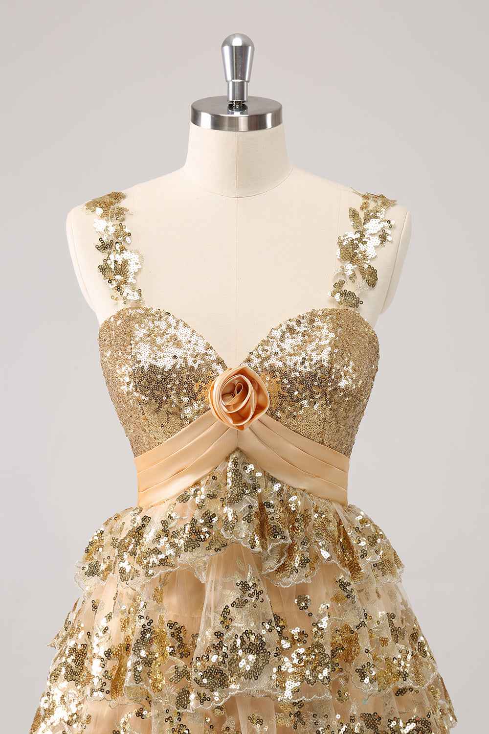 Sparkly Blue A Line Sequins Short Ruffled Homecoming Dress Bmbride