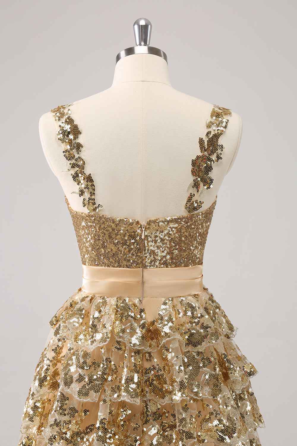 Sparkly Blue A Line Sequins Short Ruffled Homecoming Dress Bmbride