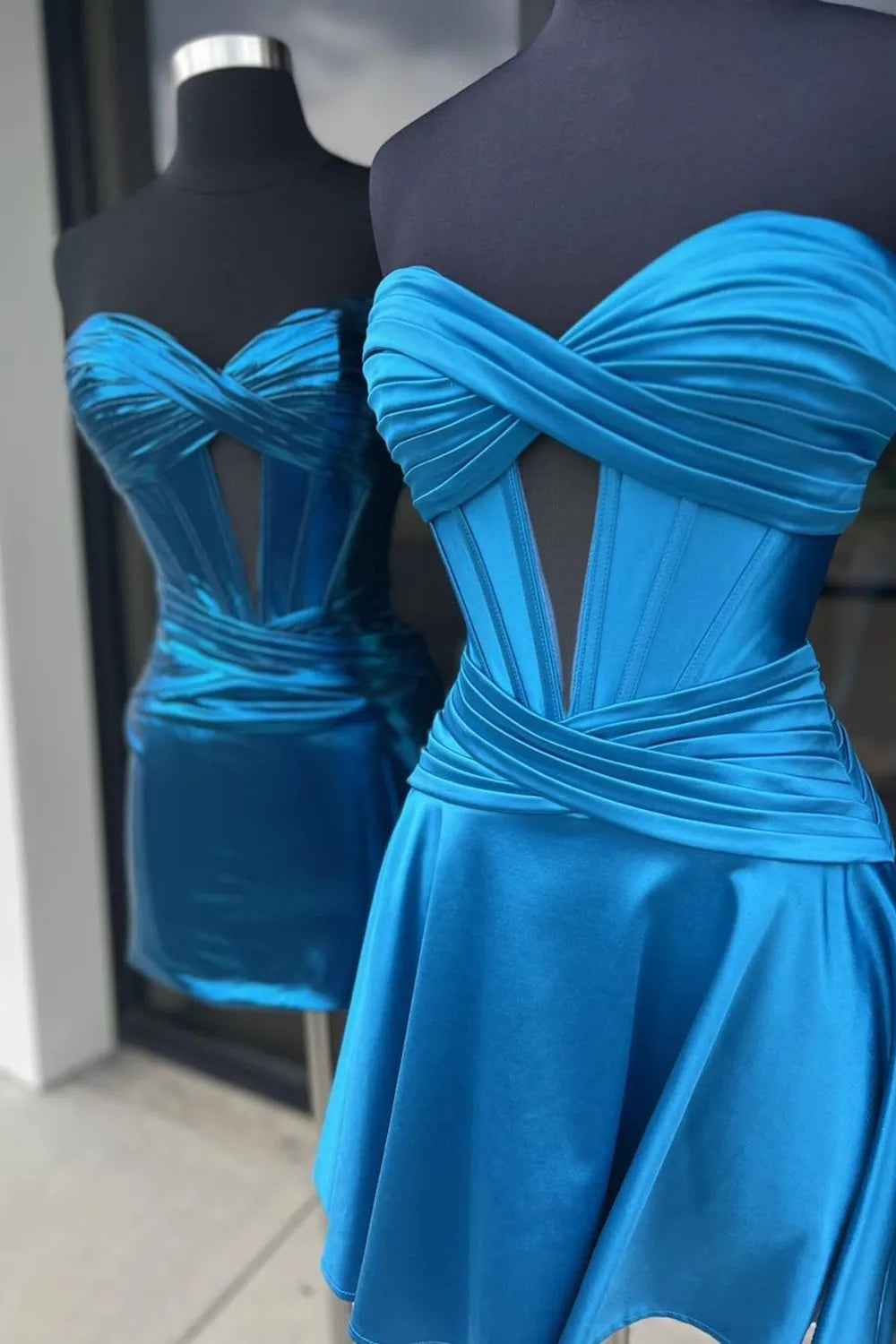 Fuchsia Sweetheart Corset A Line Short Homecoming Dress Bmbride