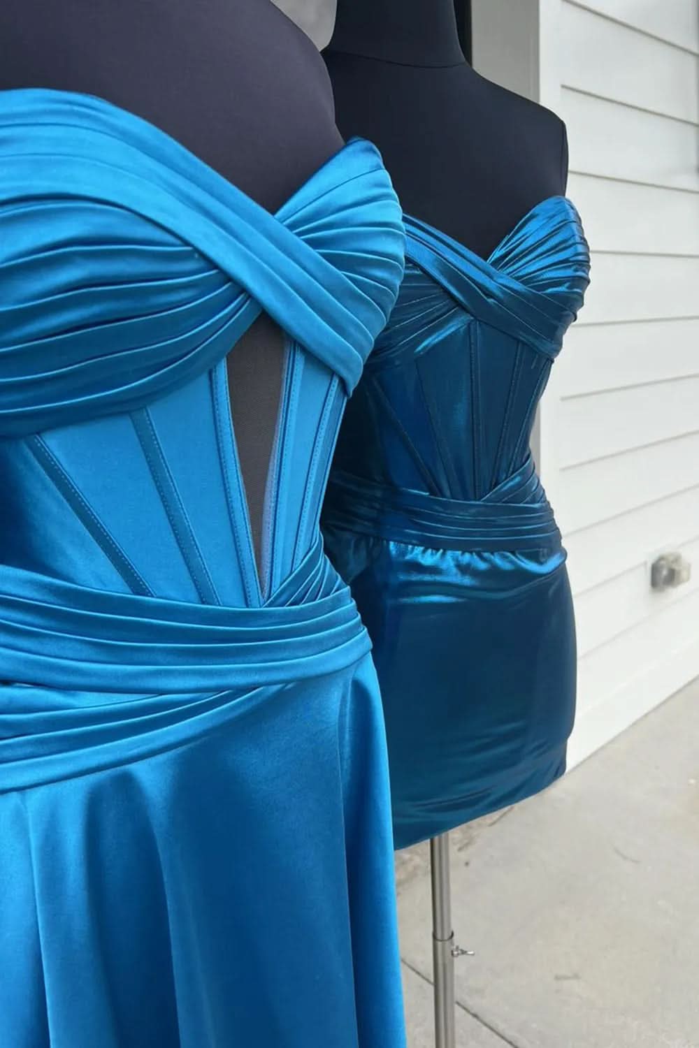 Fuchsia Strapless Corset A Line Short Homecoming Dress