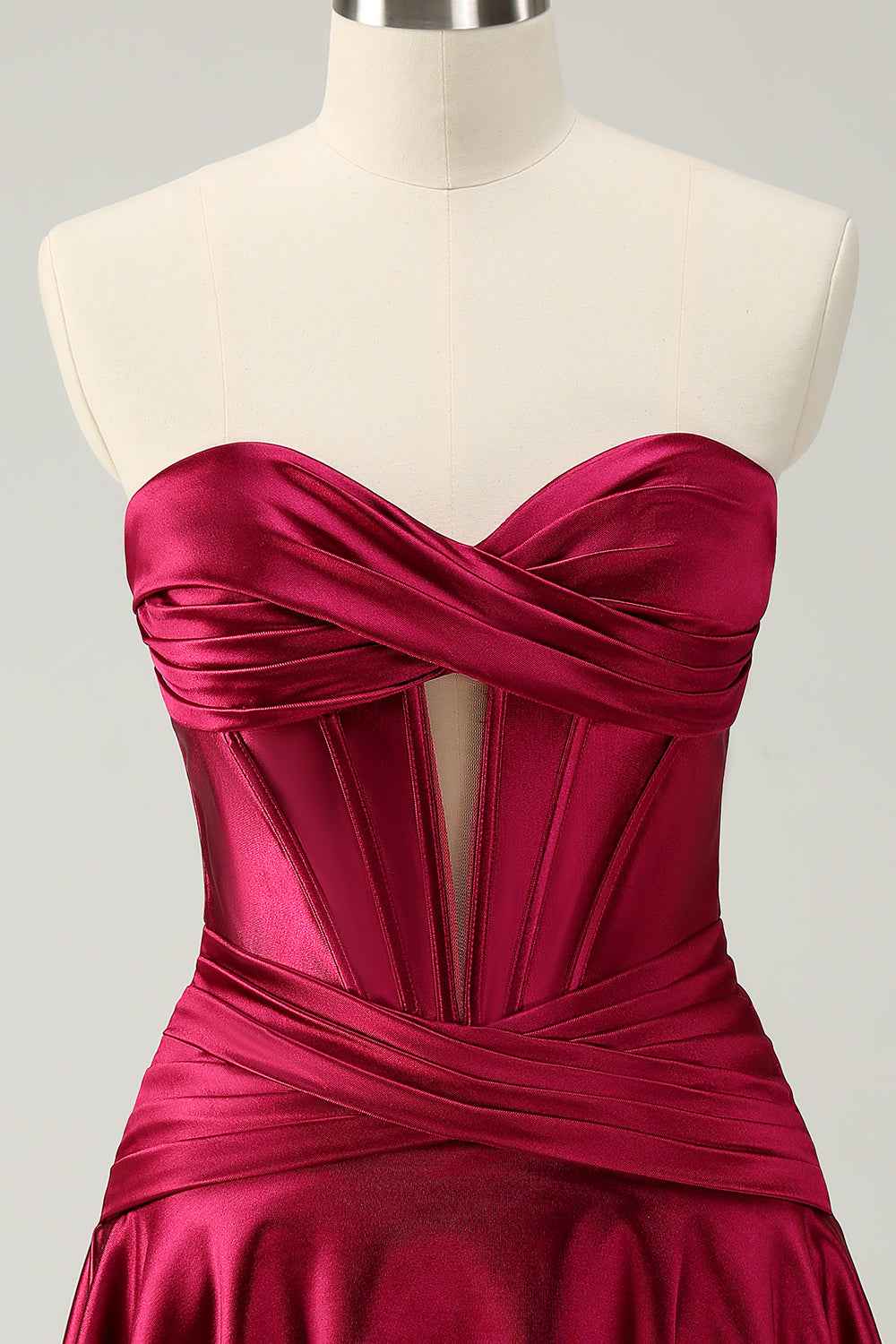 Fuchsia Sweetheart Corset A Line Short Homecoming Dress Bmbride