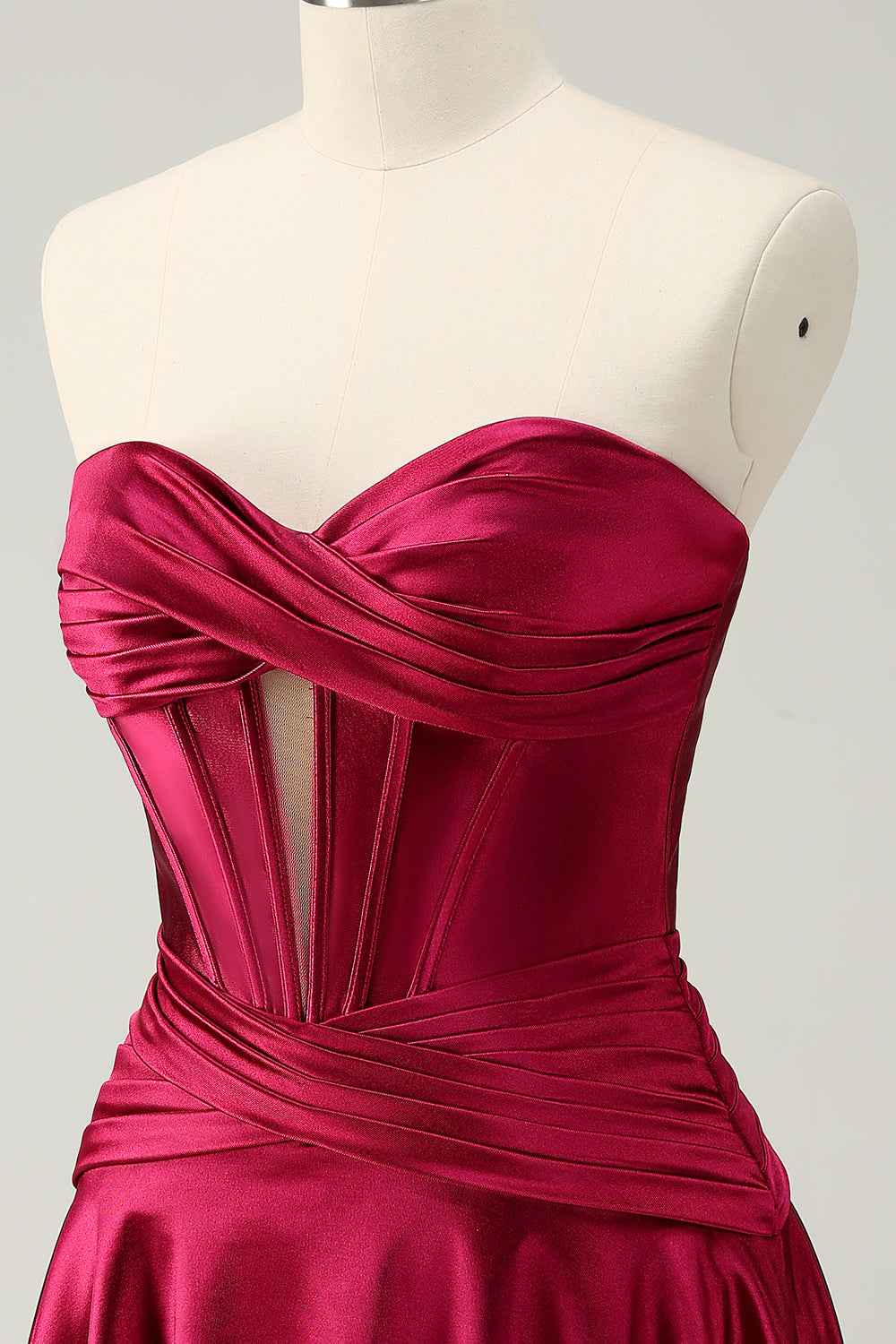 Fuchsia Sweetheart Corset A Line Short Homecoming Dress Bmbride