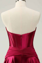Fuchsia Sweetheart Corset A Line Short Homecoming Dress Bmbride