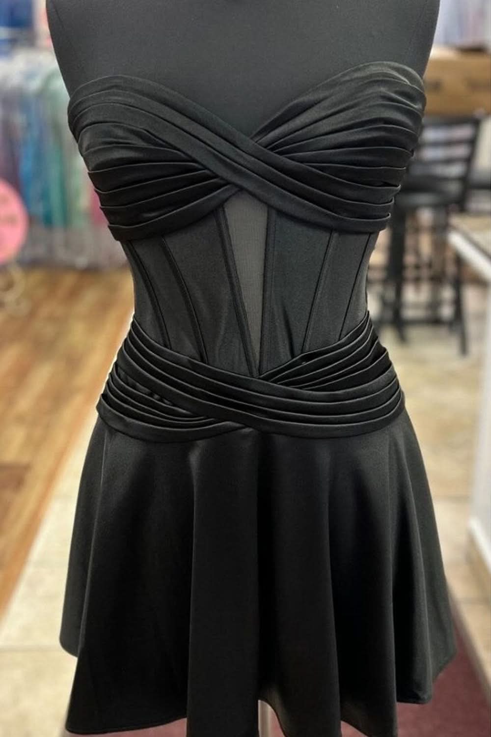 Fuchsia Sweetheart Corset A Line Short Homecoming Dress Bmbride