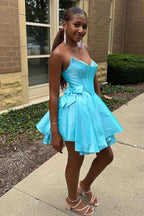 Sparkly Pink Corset Sweetheart A Line Short Homecoming Dress Bmbride