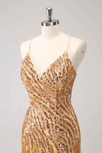 Sparkly Hot Pink Spaghetti Straps Sequins  Bodycon Short Homecoming Dress with Fringe
