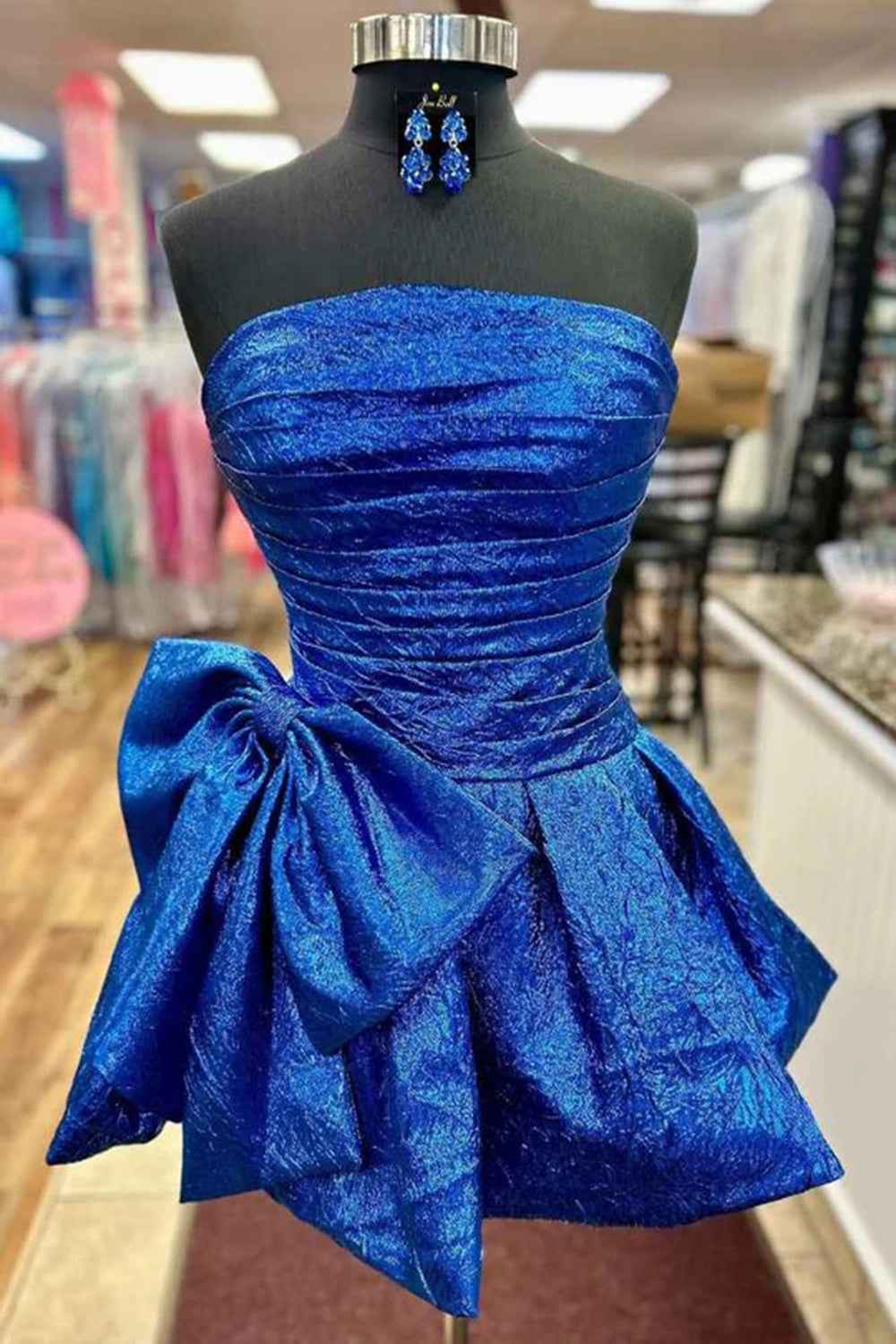 Purple Sweetheart Corset A Line Short Homecoming Dress With Bow Bmbride