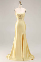 Sparkly Navy  Sweetheart Mermaid Cut Out Long Prom Dress with Beading